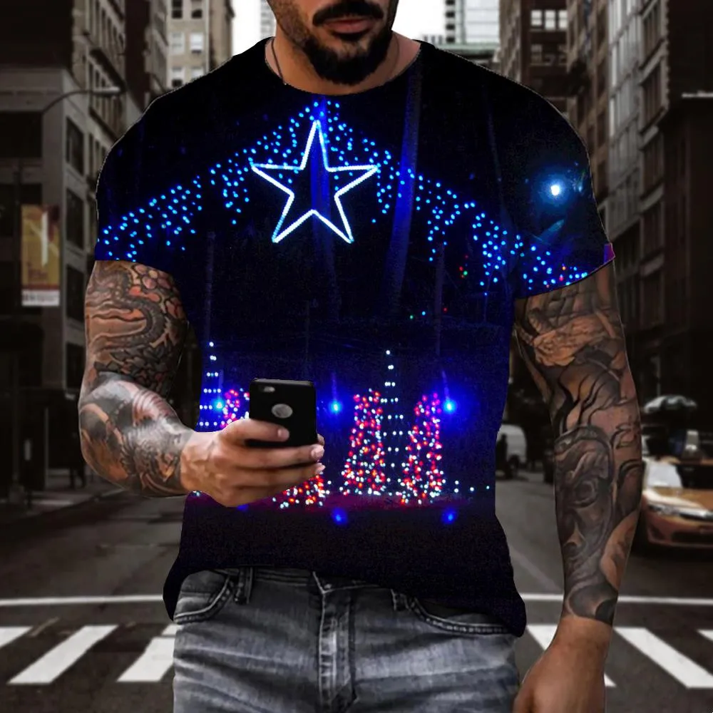 street lighting t shirt tee shirt festival art costume Christmas men Cool