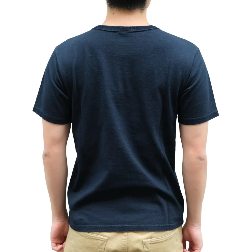 Studio D'Artisan "Bandana" Indigo Logo Print Tee