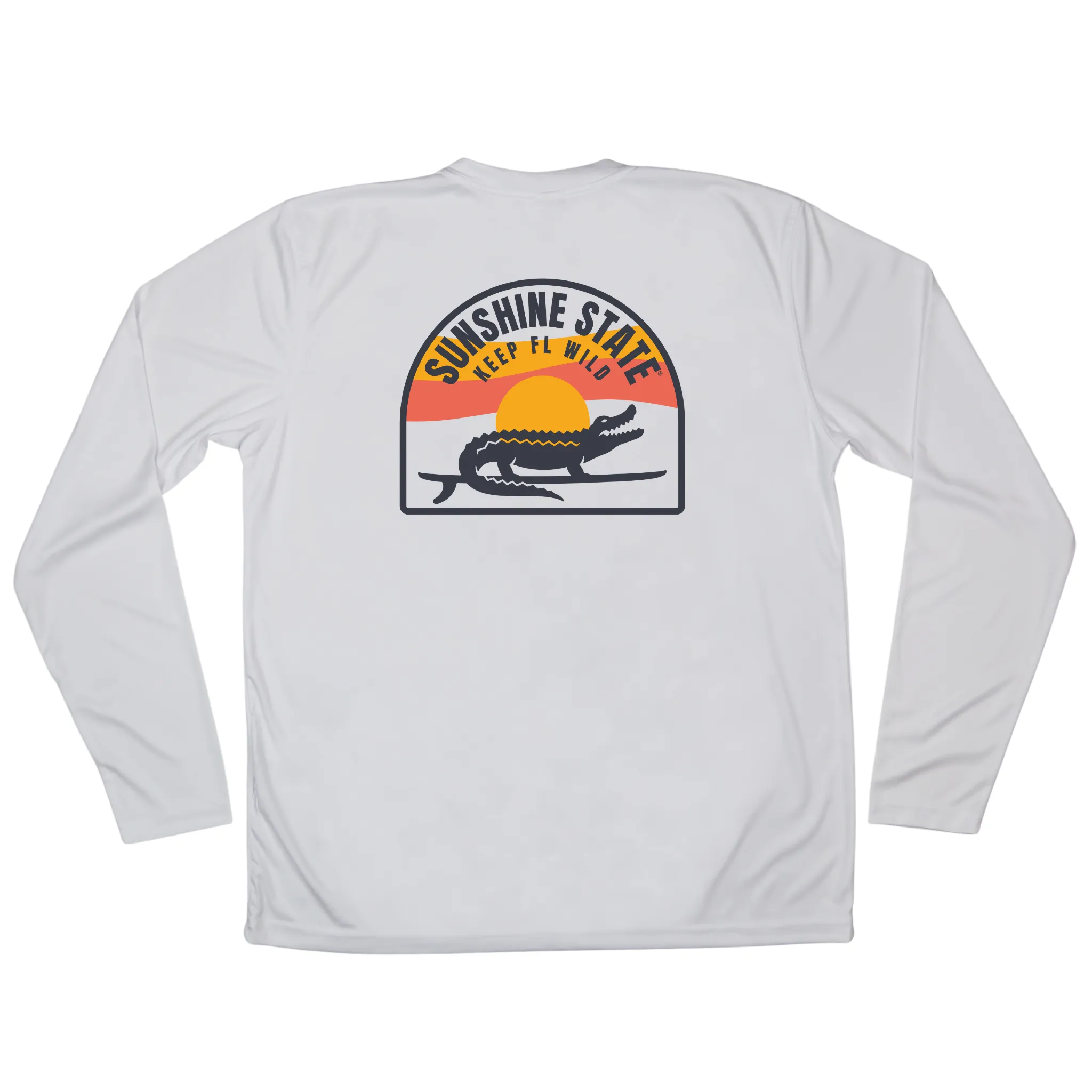 SURFING GATOR SOLAR PERFORMANCE SHIRT - WHITE