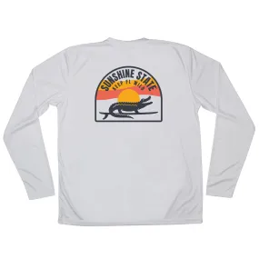 SURFING GATOR SOLAR PERFORMANCE SHIRT - WHITE