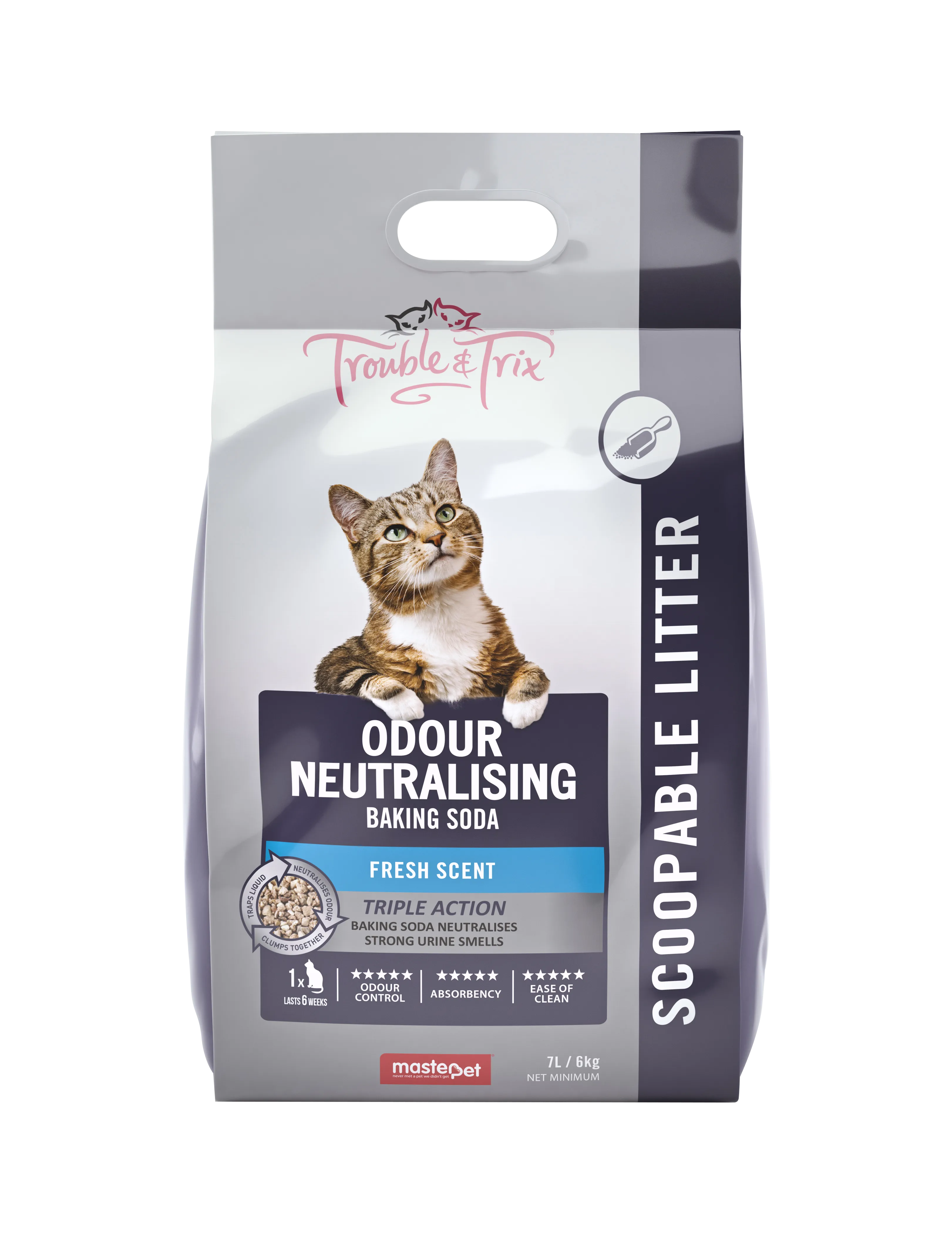 T&T Odour Neutralising   Baking Soda Cat Litter 7L