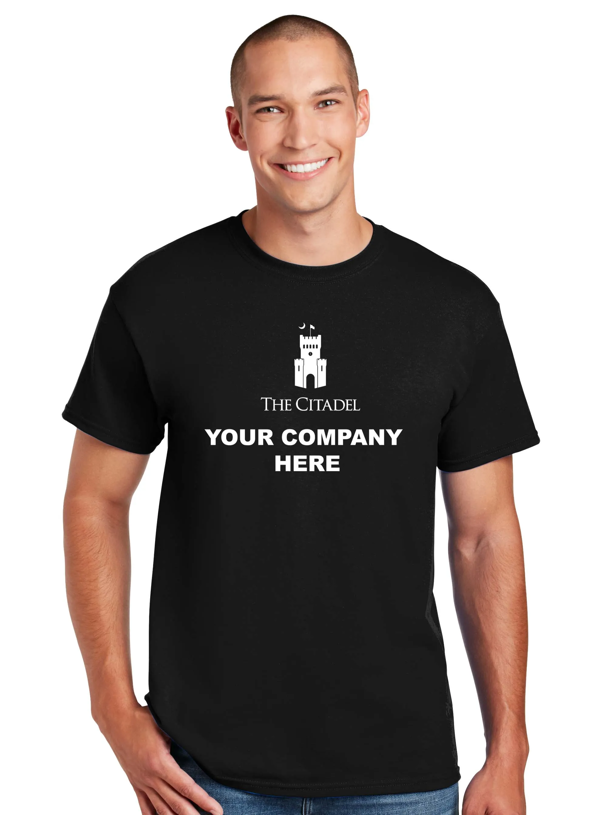 The Citadel, Barracks logo with Your Company,  DryBlend T-Shirt