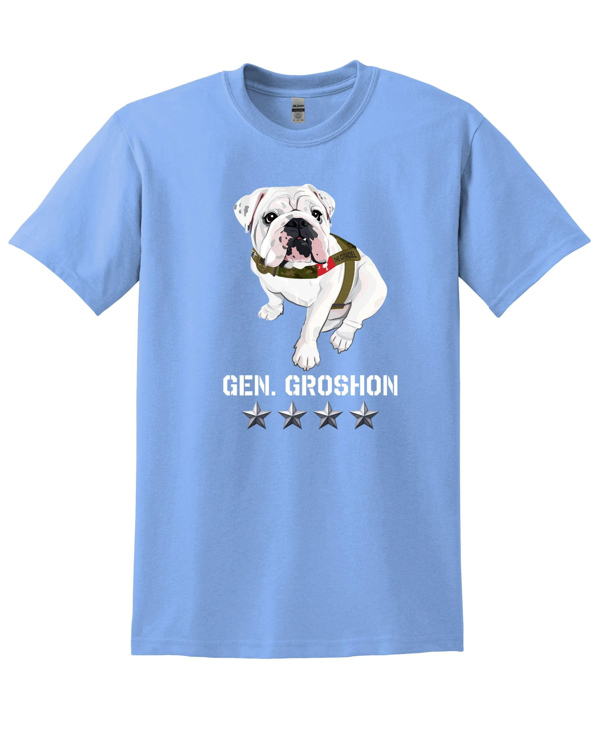 The Citadel Mascot Bulldog, General Groshon AKA G3 DryBlend T-Shirt