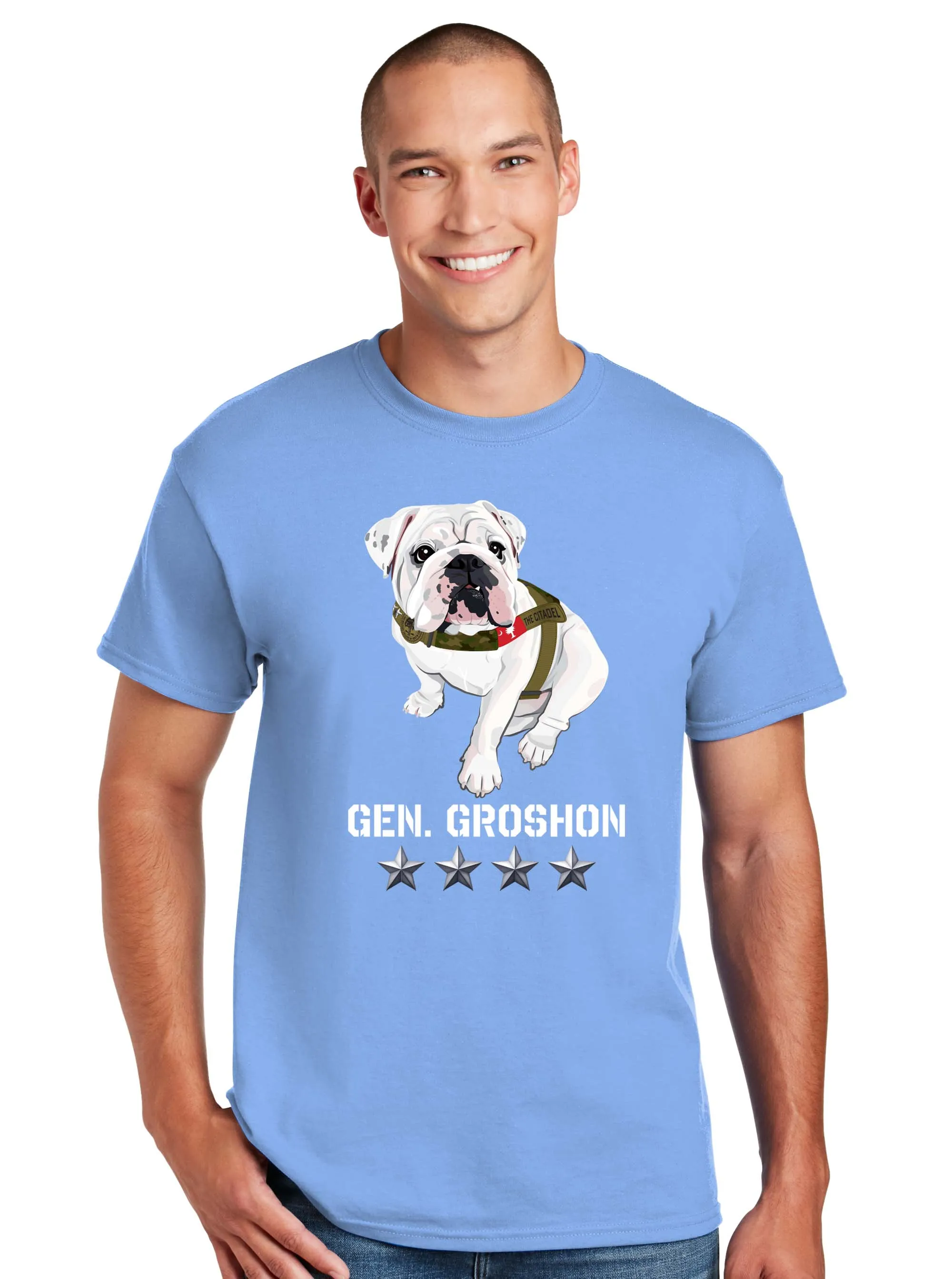 The Citadel Mascot Bulldog, General Groshon AKA G3 DryBlend T-Shirt