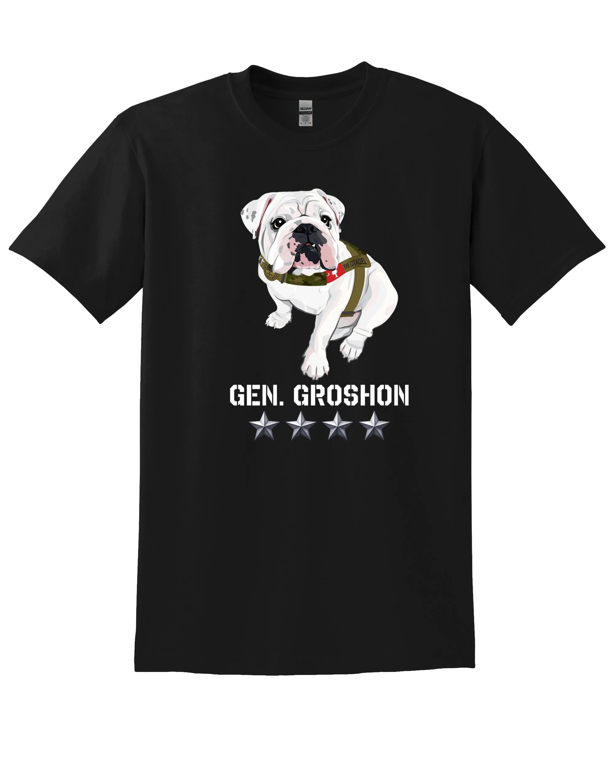 The Citadel Mascot Bulldog, General Groshon AKA G3 DryBlend T-Shirt