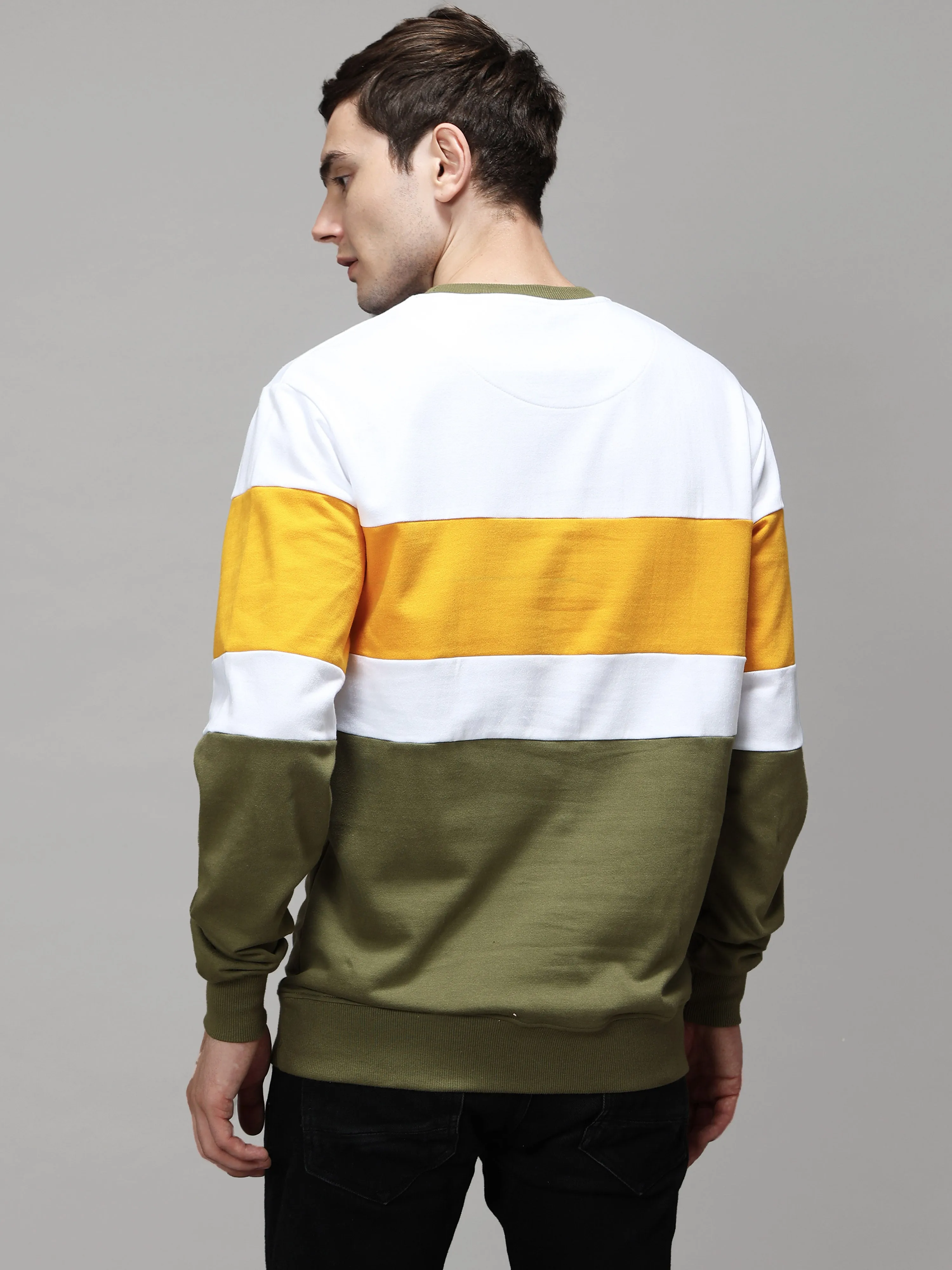 The Greenage White Yellow Sweat Shirt