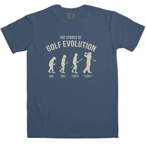 The Stages of Golf Evolution T-Shirt