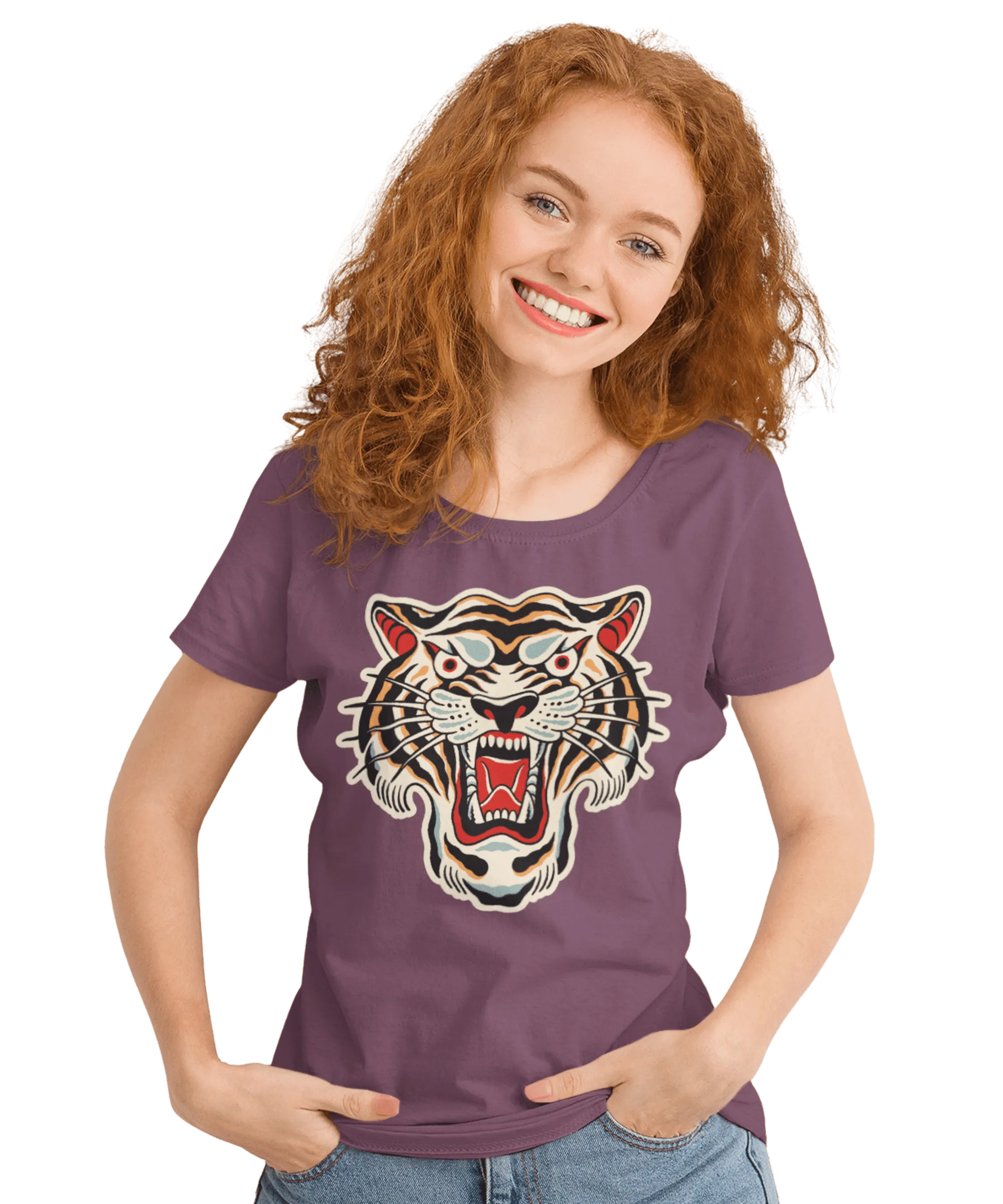 Tiger Tattoo Design Adult Unisex T-Shirt