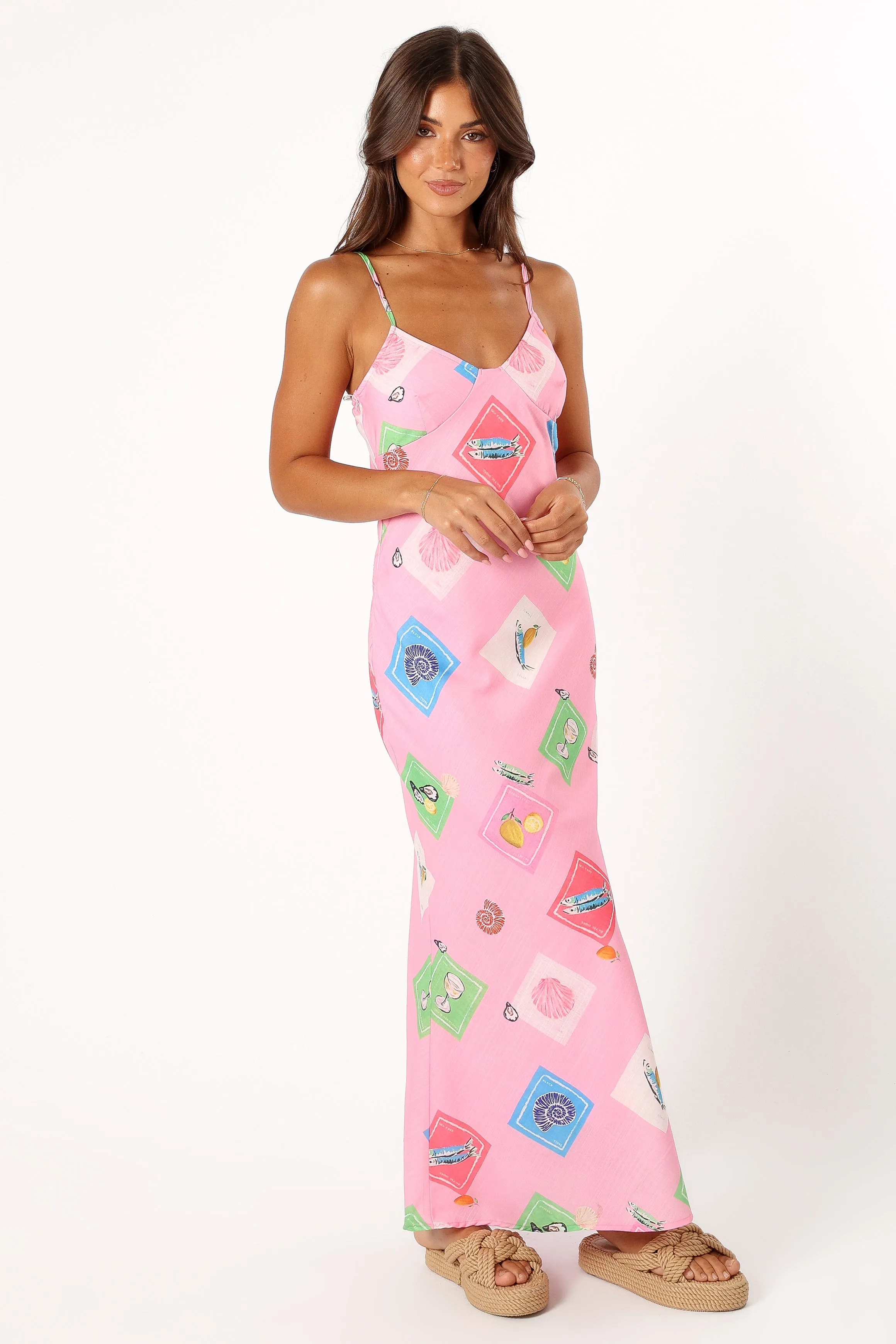 Tutti Maxi Slip Dress - Pink