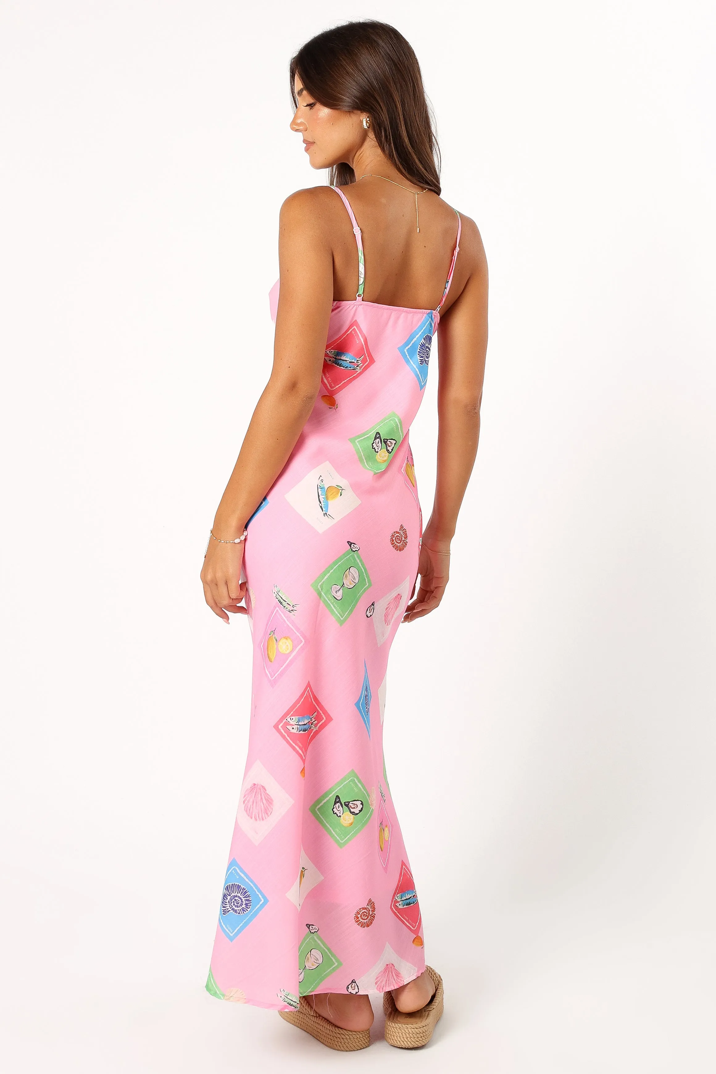 Tutti Maxi Slip Dress - Pink