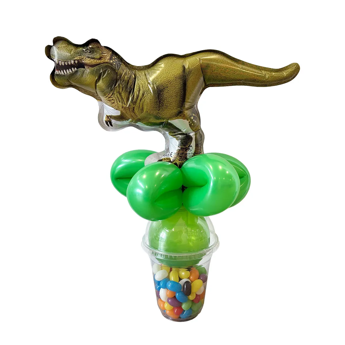 Tyrannosaurus Rex Dinosaur Balloon Candy Cup