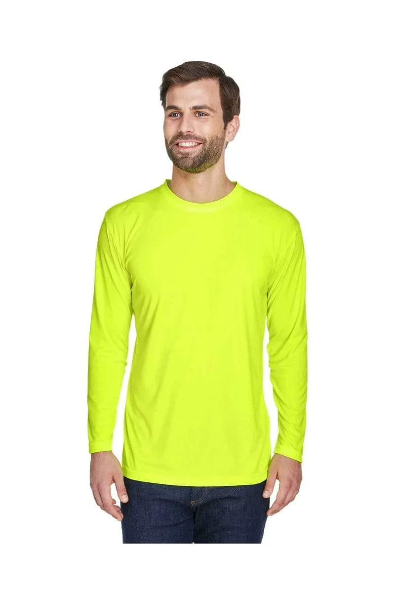 UltraClub 8422: Adult Cool & Dry Sport Long-Sleeve Performance Interlock T-Shirt