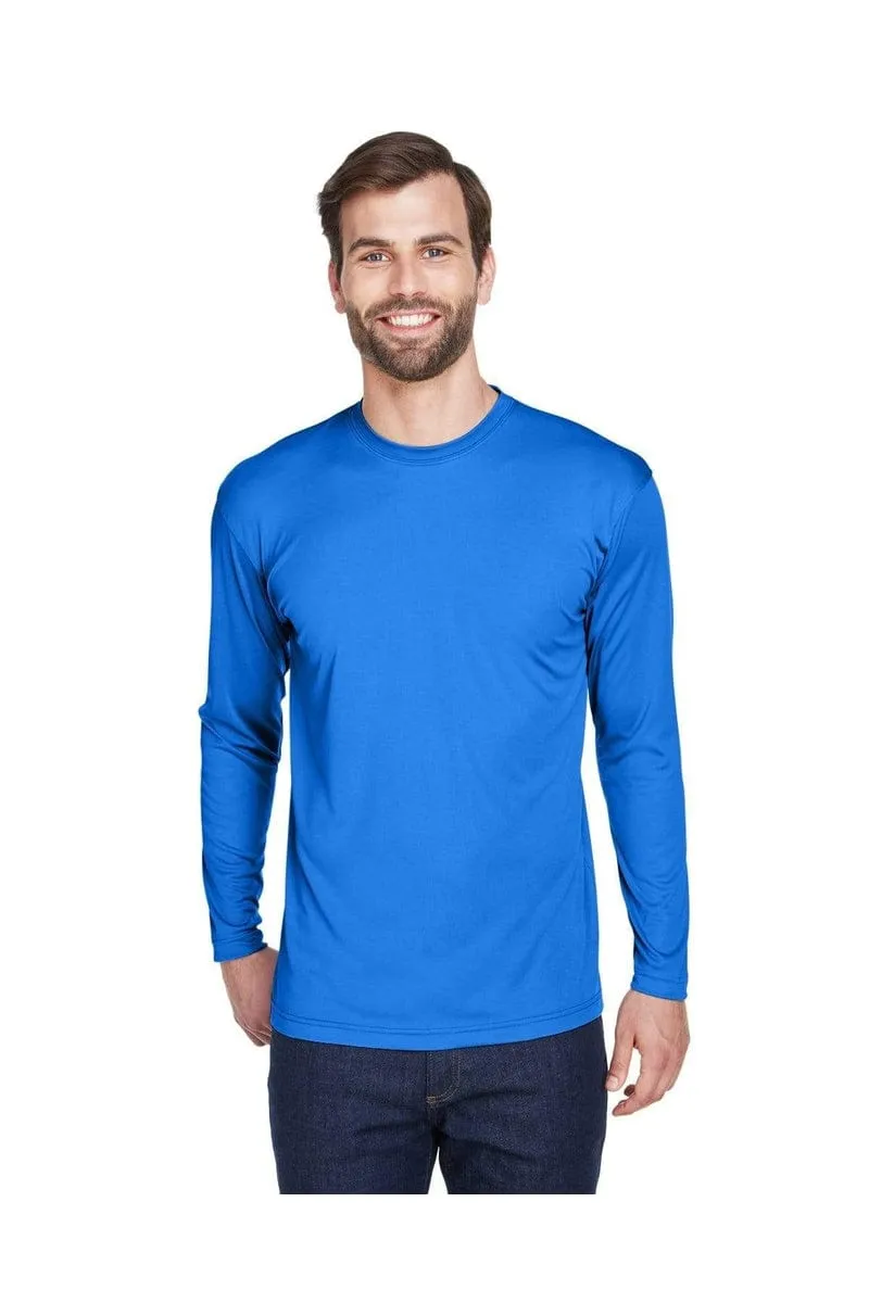 UltraClub 8422: Adult Cool & Dry Sport Long-Sleeve Performance Interlock T-Shirt