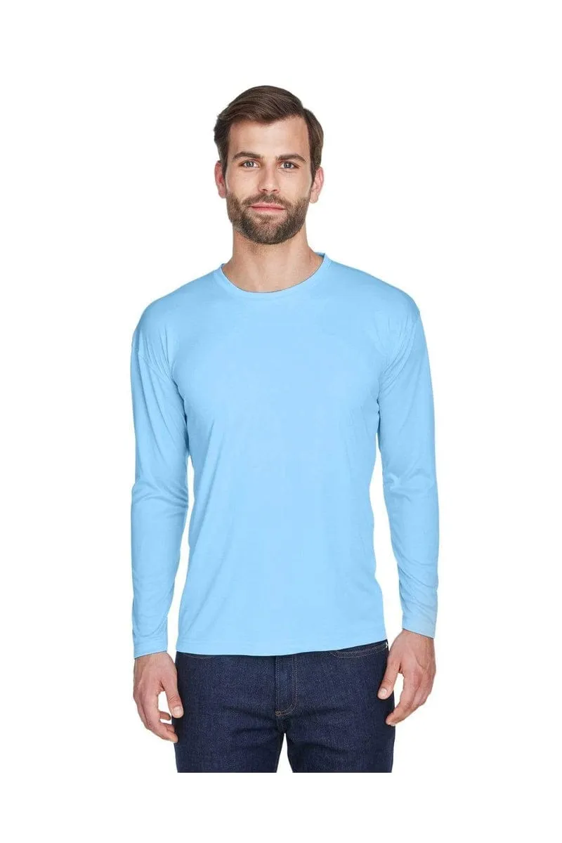 UltraClub 8422: Adult Cool & Dry Sport Long-Sleeve Performance Interlock T-Shirt