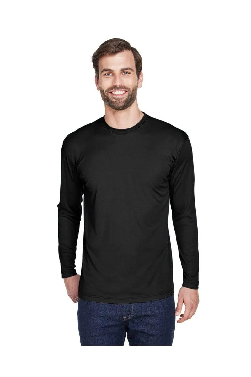 UltraClub 8422: Adult Cool & Dry Sport Long-Sleeve Performance Interlock T-Shirt