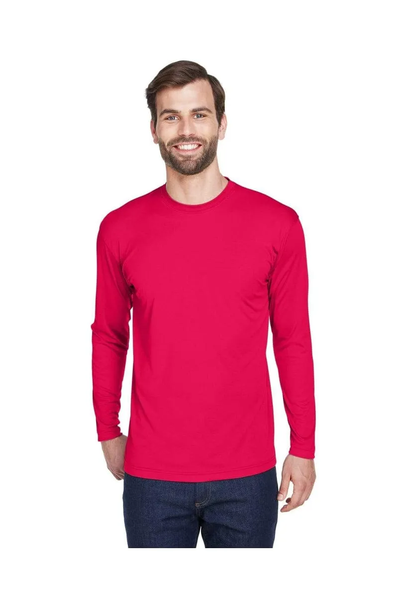 UltraClub 8422: Adult Cool & Dry Sport Long-Sleeve Performance Interlock T-Shirt