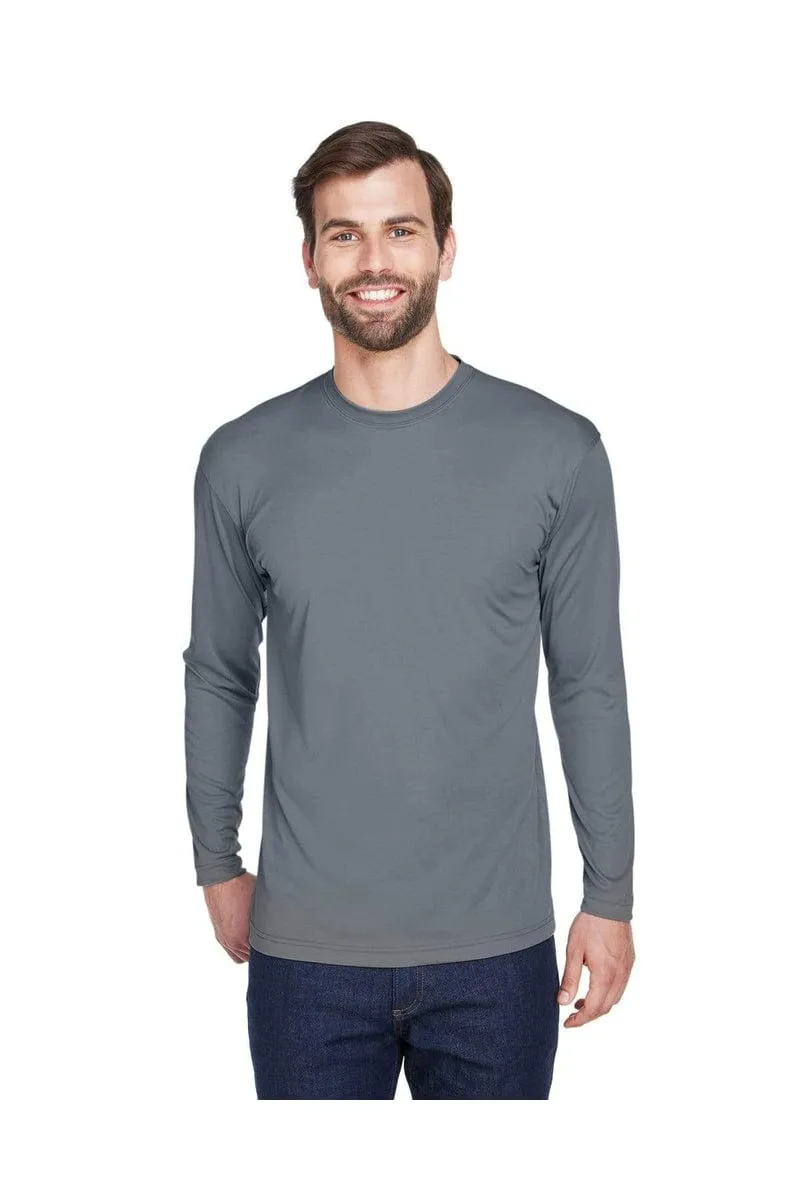 UltraClub 8422: Adult Cool & Dry Sport Long-Sleeve Performance Interlock T-Shirt