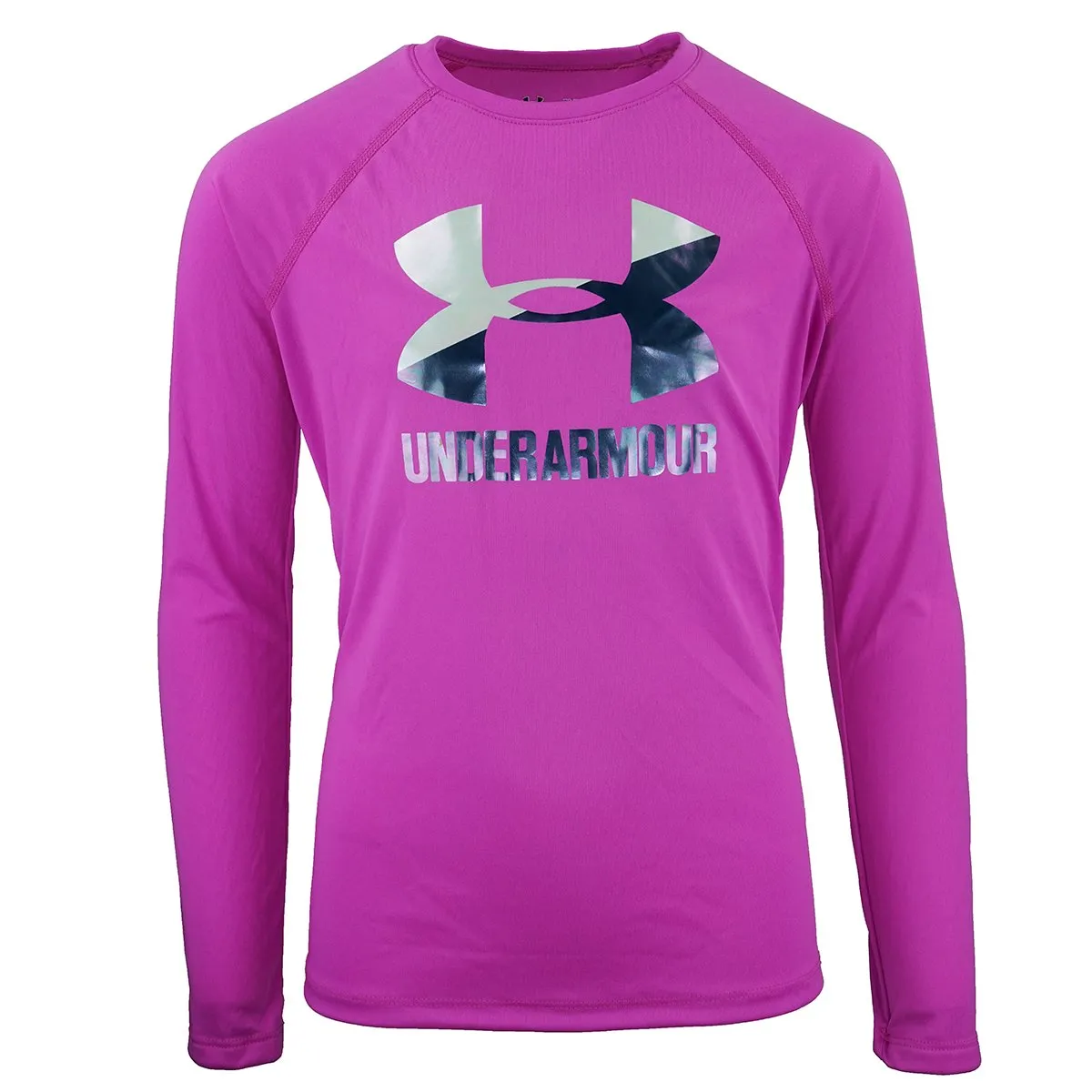 Under Armour Girls' UA Big Logo L/S T-Shirt