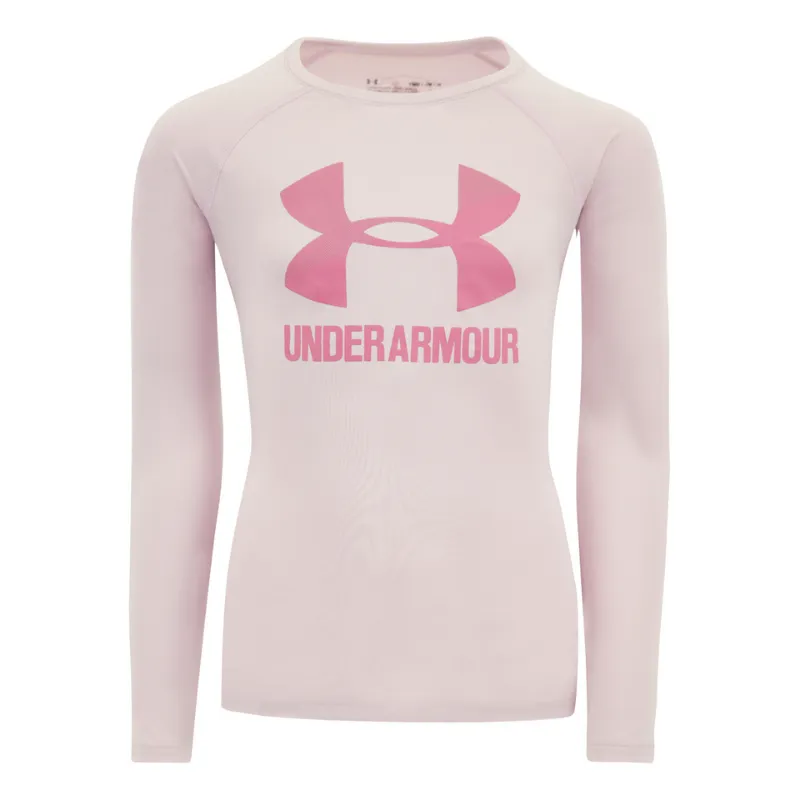 Under Armour Girls' UA Big Logo L/S T-Shirt