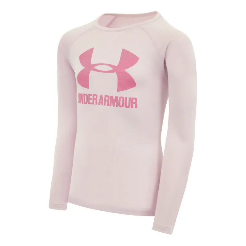 Under Armour Girls' UA Big Logo L/S T-Shirt