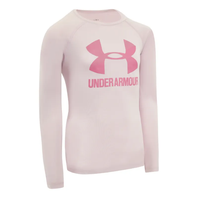 Under Armour Girls' UA Big Logo L/S T-Shirt