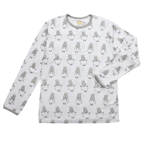 Unisex Long Sleeve Shirt White Big Sheepz