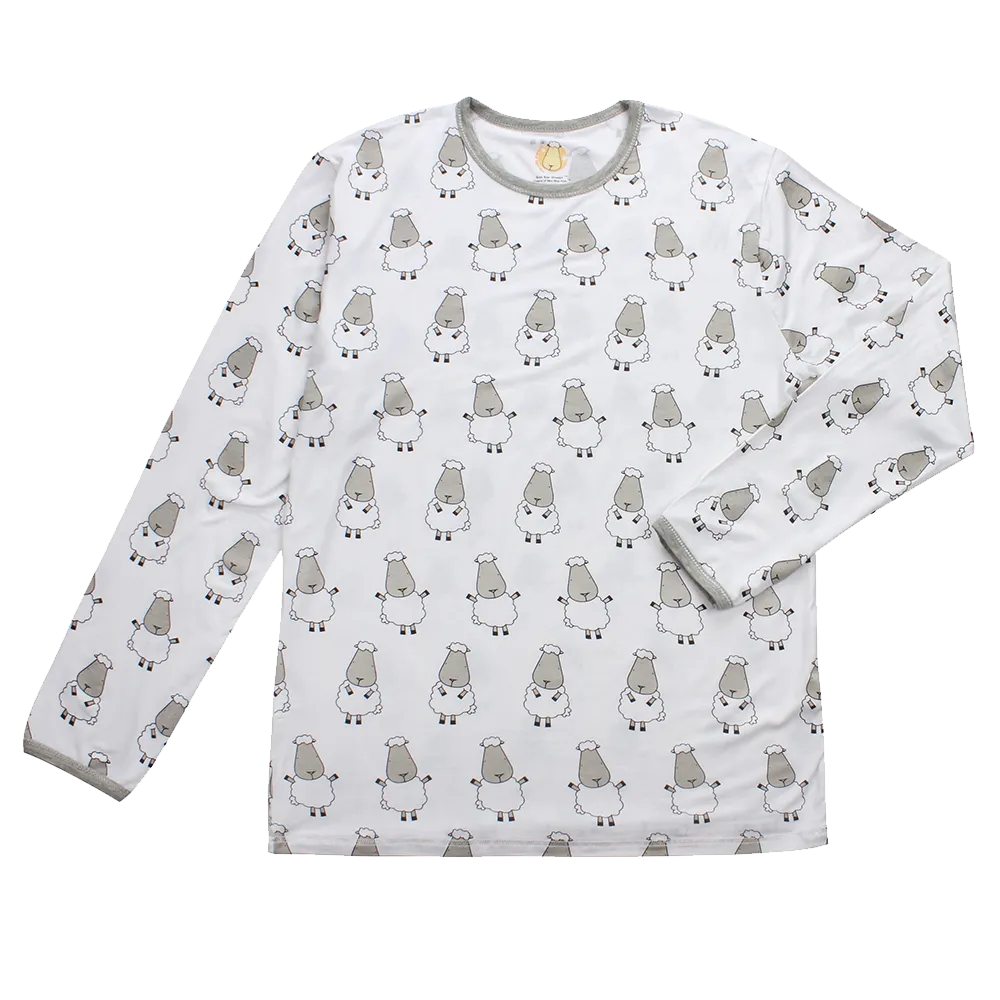 Unisex Long Sleeve Shirt White Big Sheepz