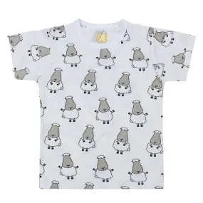 Unisex Short Sleeve T-Shirt Big Sheepz White