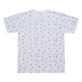 Unisex Short Sleeve T-Shirt Small Star & Sheepz White