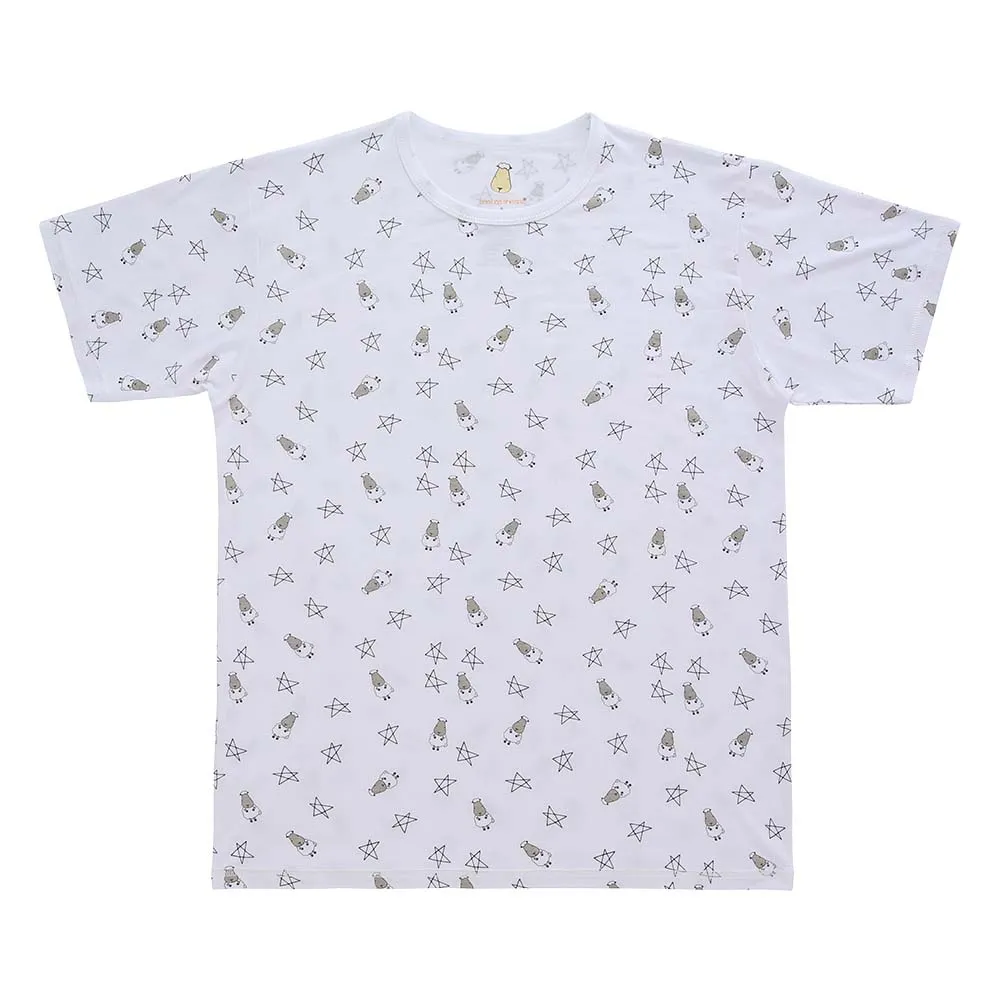 Unisex Short Sleeve T-Shirt Small Star & Sheepz White