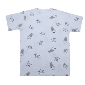 Unisex Short Sleeve T-Shirt White Big Star & Sheepz