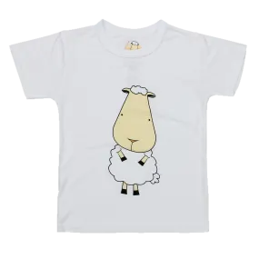 Unisex Short Sleeve T-Shirt White Front & Back Sheepz