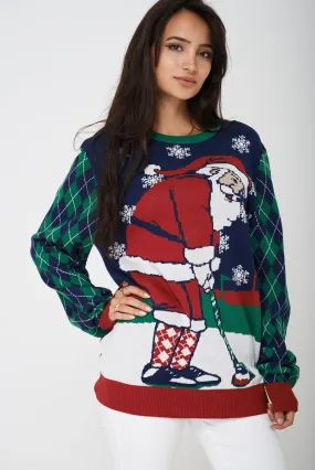 Unisex Ugly Christmas Santa Sweater