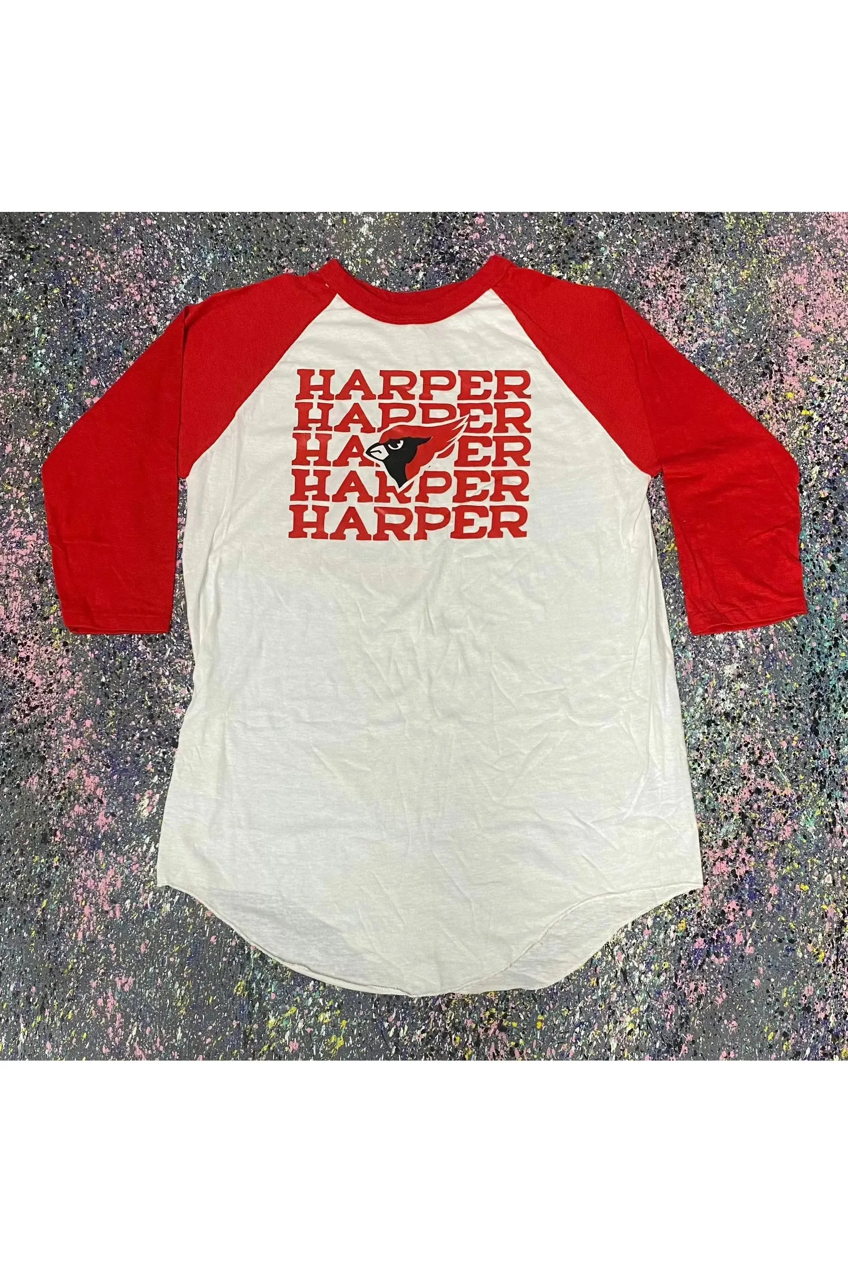 Vintage Sport-T By Stedman Harper Cardinals 3/4 Sleeve Tee- L