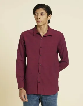 Viva Magenta - Indigo Handloom Shirt