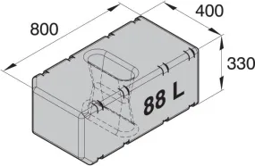 WATER, WASTE WATER OR DIESEL TANK 88 Litre VETUS