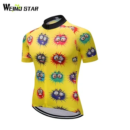 Weimostar USA Summer Bicycle Jersey America Men's Cycling Jerseys MTB Bike Jersey Male Road Bike Riding Short Sleeve Top Shirt