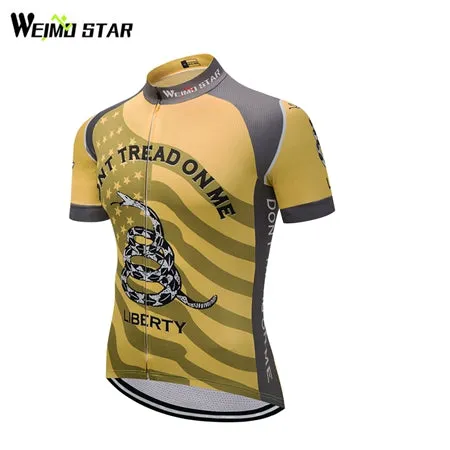 Weimostar USA Summer Bicycle Jersey America Men's Cycling Jerseys MTB Bike Jersey Male Road Bike Riding Short Sleeve Top Shirt