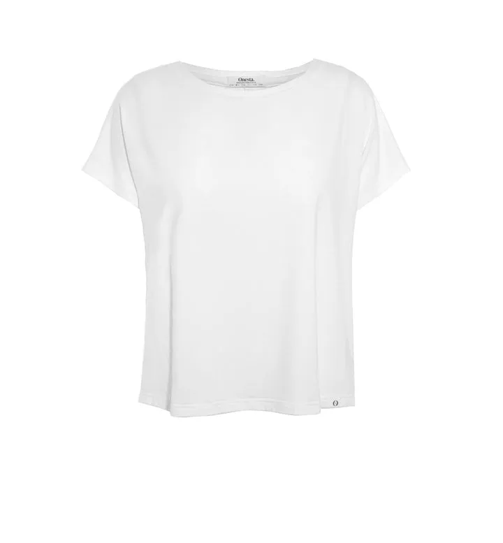 White Organic Cotton T-shirt by Onesta