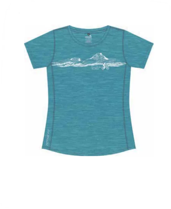 Womens T Shirt - Sky Blue - Active Fit Fabric